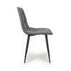 Madison Leather Effect Grey Dining Chair