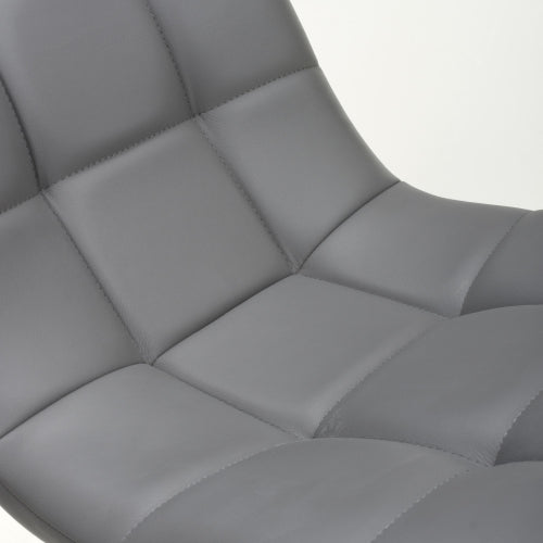Madison Leather Effect Grey Dining Chair