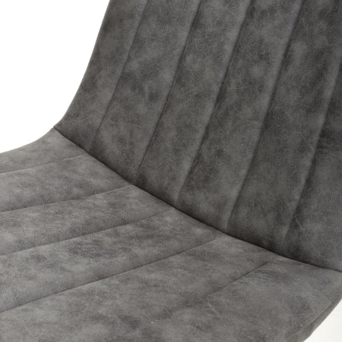 Lisbon Microfibre Grey Dining Chair