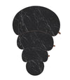 VH Moon nesting coffee table set - Black Marble Pattern - view 6