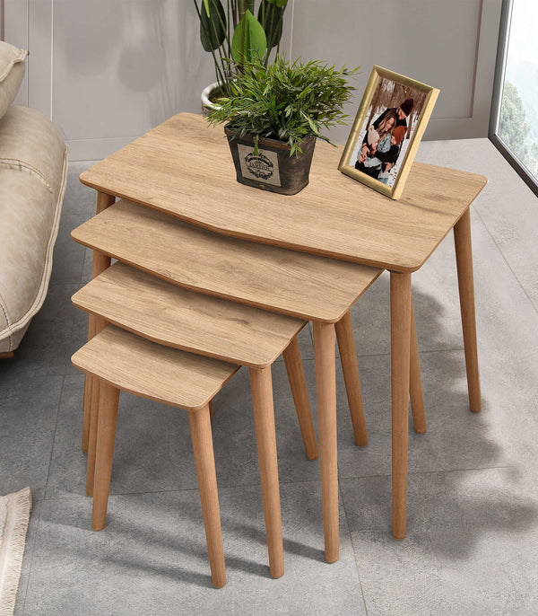 VH Vega nesting coffee table set - Oak - view 2
