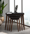VH Luci nesting coffee table set - Black Marble Pattern - view 3