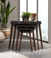 VH Vega nesting coffee table set - Black Marble Pattern - view 3