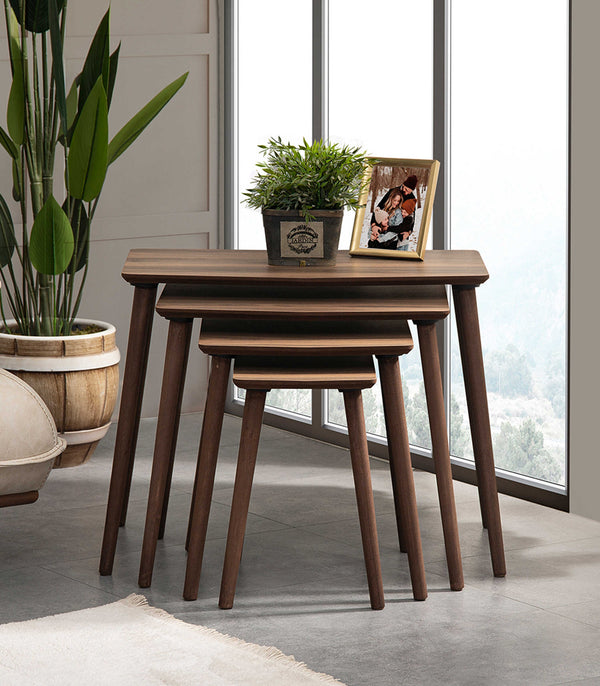 VH Vega nesting coffee table set - Walnut - view 3