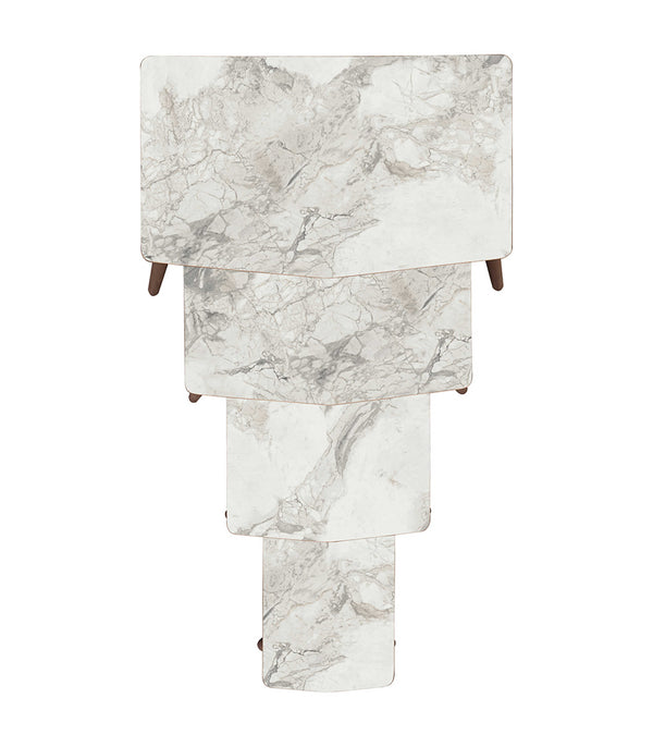 VH Vega nesting coffee table set - White Marble Pattern - view 6
