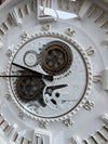 Berlin Moving Gears Decorative Wall Clock Oversize Extra Large 23 Inch/60 cm Ekru