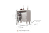 Dimensions and measurement guide for Kommen bedside cabinet - Sohowells