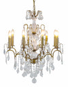 Large Gold 8 Branch French Chandelier - main view