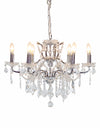 6 Branch Chrome Shallow Chandelier