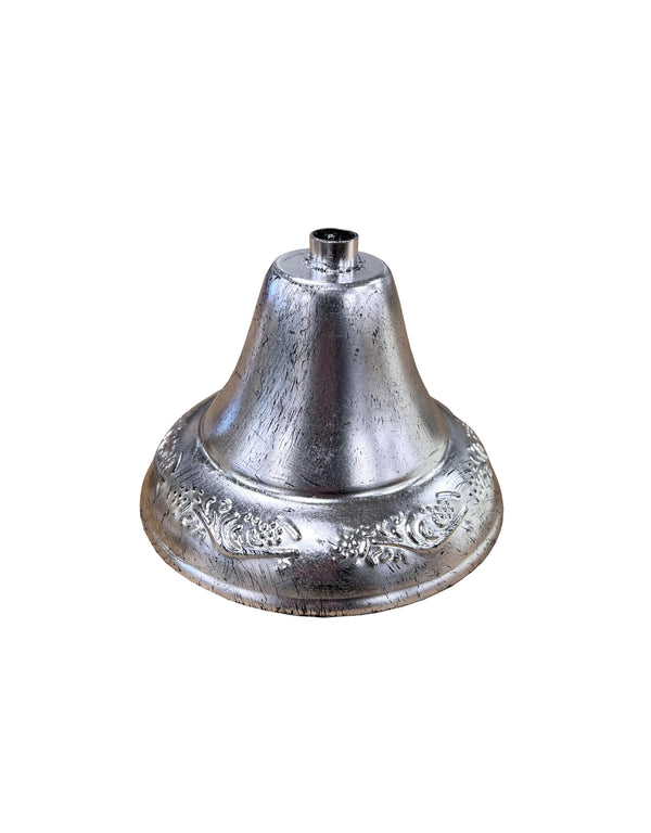 Medium 8 Branch Silver Leaf Shallow Chandelier — alternate view
