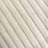 Detail of ribbed beige corduroy upholstery on swivel armchair - Sohowells