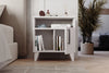 Further view of Kommen white bedside cabinet - Sohowells