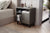 Kommen anthracite bedside cabinet with cupboard and two open shelves - Sohowells