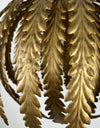 Gold Tropical Floral Ceiling Pendant - alternative angle