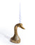 Antique Gold Duck Head Candle Holder