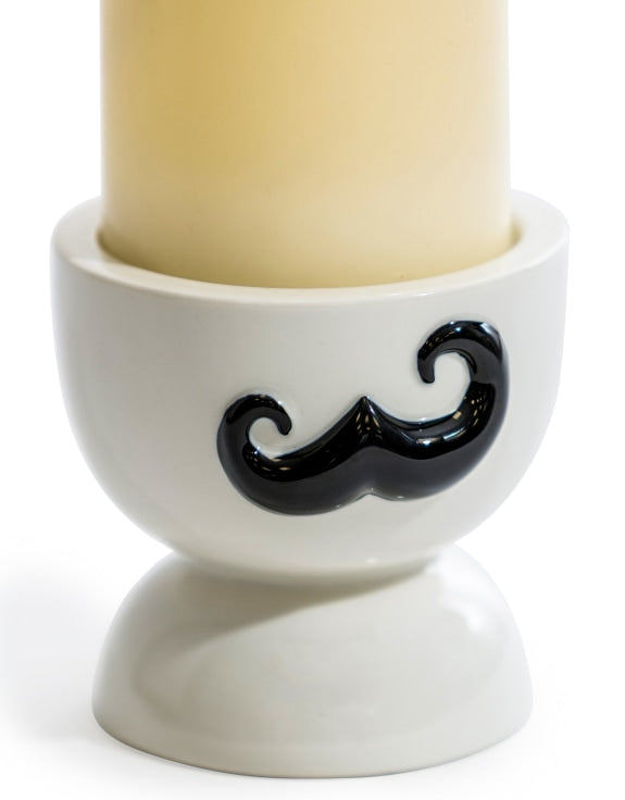 Ceramic Moustache Candle Holder (to be bought in qtys of 4)