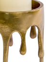 Medium Gold "Dali" Drip Candle Holder