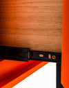 Orange "Ogel" Block Solid Wood Single Drawer Bedside Table