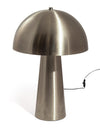 Brushed Steel Mushroom Table Lamp