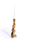 Antiqued Ornate Parrot Candle Holder