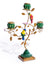 Antiqued Ornate Multi Branch Parrot Candle Holder