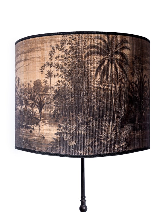 Tropical Scene Bamboo Shade 55cm
