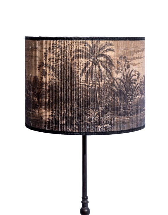 Tropical Scene Bamboo Shade 40cm