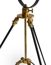 Black and Brass Large Tripod Table Lamp
