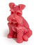 Dusky Pink Minature Schnauzer Candle