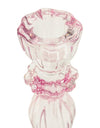 Pink Classic Glass Candle Holder (to be bought in qtys of 6)