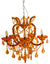 Amber 5 Branch Murano Chandelier