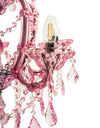 Rose Pink 5 Branch Murano Chandelier