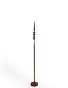 Antique Copper Small Floor Standing Candle Holder