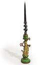 Antiqued Ornate Leopard Candle Holder