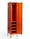 Tall Steel Metal Locker in Burnt Orange