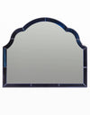 Overmantle Blue "Venus" Glass-Framed Wall Mirror