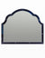 Overmantle Blue "Venus" Glass-Framed Wall Mirror