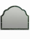 Overmantle Green "Venus" Glass-Framed Wall Mirror