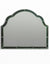Overmantle Green "Venus" Glass-Framed Wall Mirror