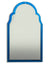 Portrait Blue "Venus" Glass-Framed Wall Mirror