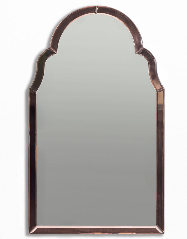 Portrait Pink "Venus" Glass-Framed Wall Mirror