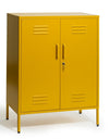 Medium Steel Metal Locker in Mustard Yellow