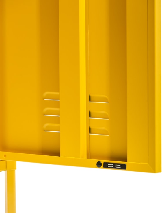 Medium Steel Metal Locker in Mustard Yellow