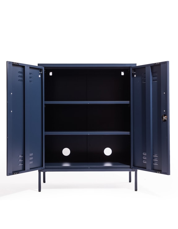 Medium Steel Metal Locker in Navy Blue