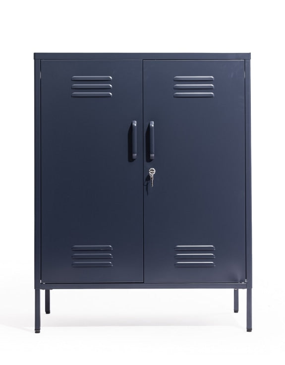 Medium Steel Metal Locker in Navy Blue