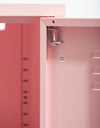 Medium Steel Metal Locker in Baby Pink