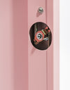 Medium Steel Metal Locker in Baby Pink