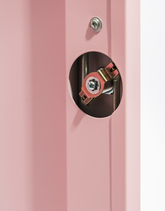 Medium Steel Metal Locker in Baby Pink