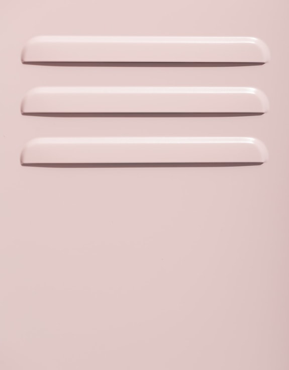 Medium Steel Metal Locker in Baby Pink