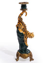 Antiqued Ornate Tiger Candle Holder